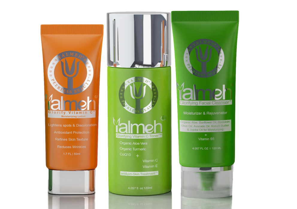 Yalmeh™ Vegan, Cold Pressed Men's Trio Shaving & Cleansing Set